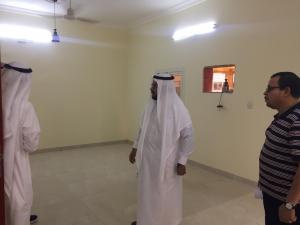 An Inspection Visit by the College Dean to the New Leased Building